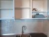 Cucina su misura con mobili laccati azzurro e bianco in stile artigianale - Foto 4